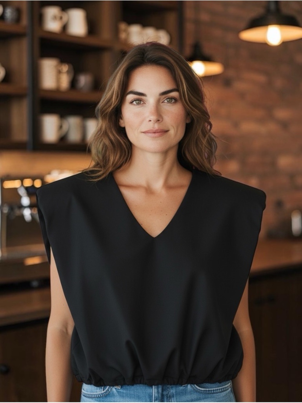 M Charlotte Avery Sleeveless Bubble Top